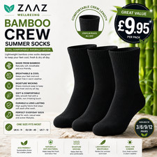 6 or 12 Pairs Men’s Bamboo Extra Wide Diabetic Socks Loose Non‑Elastic Soft Top