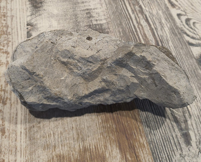 Gray Rock Mineral Specimen with Unique Formations