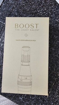 NIB $385 Boost The Light Salon Nano Current Microdermabrasion Pen