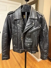 Milwaukee Leather  Mens  Legend Classic Premium Leather Motorcycle Jacket Sz 38