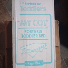 NEW Regalo My Cot Portable Toddler Bed - Royal Blue 48" x 24.5" camping cot