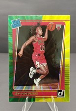 2021-22 Panini Donruss - Rated Rookie Ayo Dosunmu #221 Holo Green & Yellow Laser