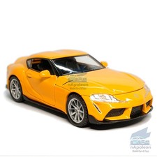 Toyota GR Supra 1:32 Modelo Coche Diecast Vehículo de Juguete Colección Regalo Niños Amarillo