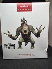 2023 Hallmark RIDING INTO BATTLE STAR WARS  THE BOOK OF BOBA FETT Ornament  New