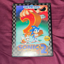 SEGA Sonic the Hedgehog 2 Sega Genesis Platformer Game w/ Manual