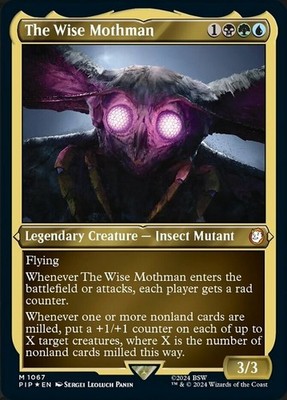The Wise Mothman (Display Commander) - Thick Stock - Foil Etched Light Play, Eng