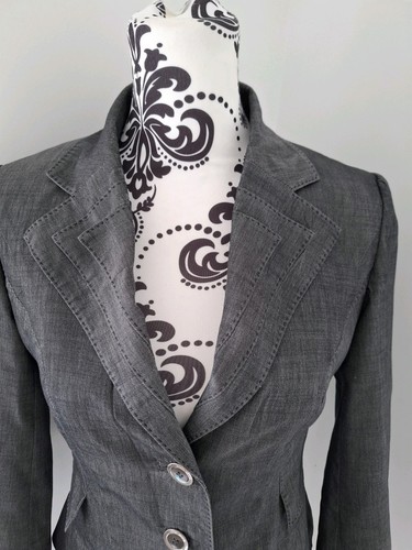 Blazer Karen Millen Mezcla Lana Talla 10 Reino Unido Como Nuevo - Imagen 4 de 8