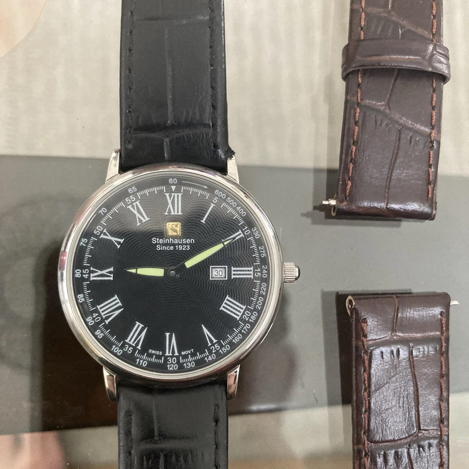 Steinhausen Altdorf Stainless Steel Brown Strap Watch- New battery needed  - Image 3 of 4