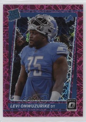 2021 Donruss Optic Pink Velocity Prizm 34/79 Levi Onwuzurike #270 Rookie RC 1r05