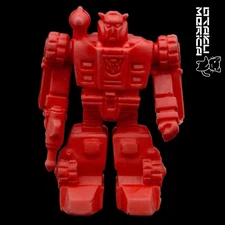 Takara 1986 Transformers Decoys - Red Alert #49 B Vintage Keshigomu 1.5in
