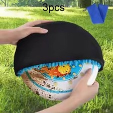 3 Pack of Microfiber Cleaning Sleeves for Flying Disc Golf with Clip