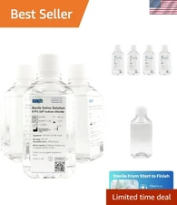 Sterile Saline Solution for Wound Care Piercing Tattoo Aftercare 4 Pack