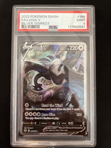 Pokemon Lugia V 186/195 Silver Tempest Alt Art TCG PSA 9