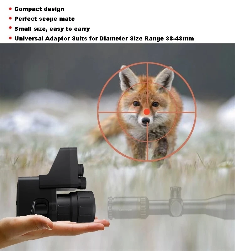 NVS20 Night Vision Rifle Hunting Scope Camera APP WIFI Connecting Normal Adaptor - Image 3 of 4