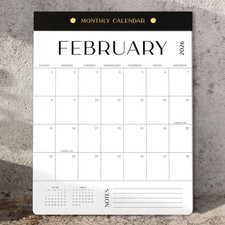 Beautiful 2026 Magnetic Fridge Calendar - Runs From January 2026 Until Black
