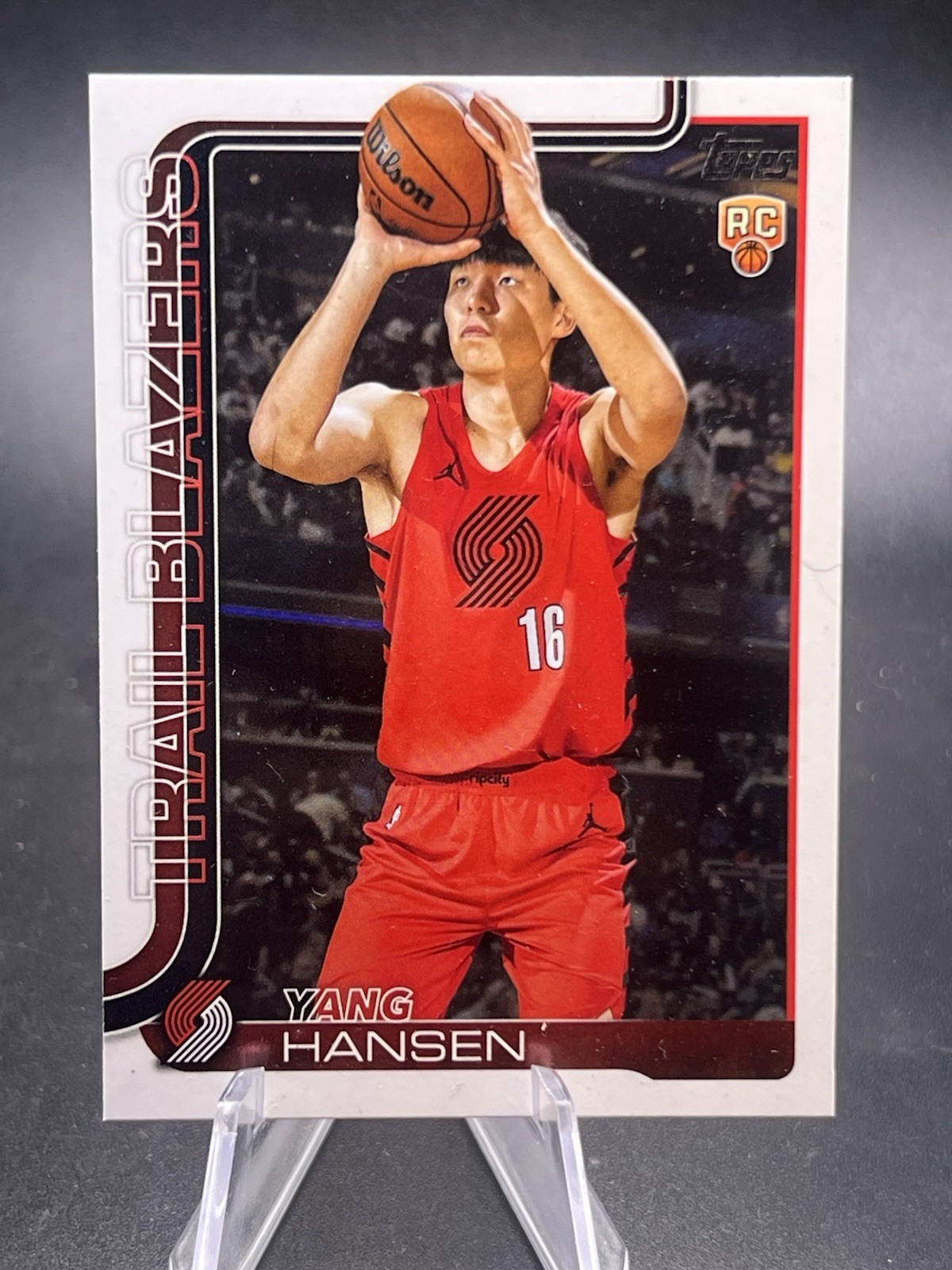 2025-26 Topps Flagship Basketball Yang Hansen-#216 RC. Portland Trailblazers