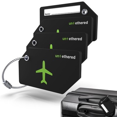 4-Pack Luggage Tag Set | Durable Luggage Tags for Suitcases  Travel Bags | Ba...