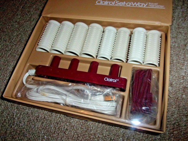 Jumbo Hot Rollers Pro Conair Dual Voltage Travel Hair Curlers For