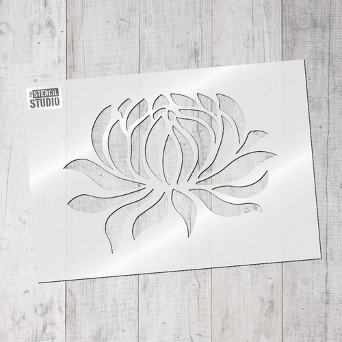 Water Lily Stencil, Home Decor Reusable Wall Stencil The Stencil Studio 10245 - Picture 12 of 14