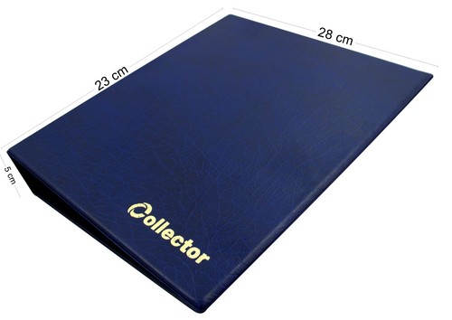 BLUE Banknote Album Folder Book 10 banknotes pages sleeves BIG CAPACITY SOP - Picture 2 of 12