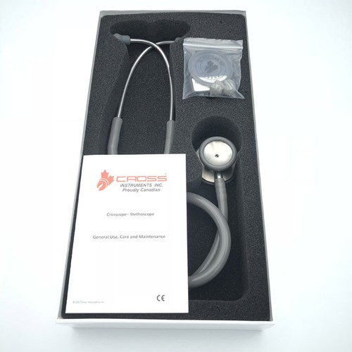 Cross Canada Crosscope 200 Clinician Classic Series II Stethoscope - Gray - Picture 6 of 7