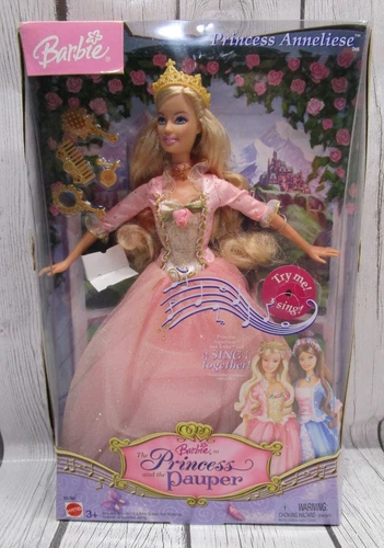 BARBIE La Principessa e la Bambola Pauper Anneliese 2004 NUOVA CON SCATOLA E SUONO FUNZIONA!