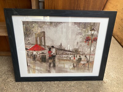 New York Romantik Druck gerahmt Ruane Manning - 68 x 53 cm - Wandbehang