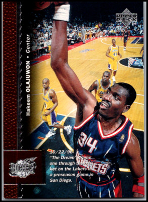 1996-97 UD Upper Deck #225 Hakeem Olajuwon -  HOF FREE SHIPPING!