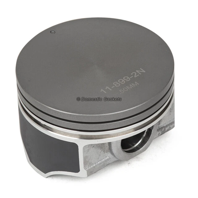 Pistones con anillos tapa plana para 04-09 Cadillac Chevrolet GM 4,8 L 5,3 L L LS2 LS3 Foto 4 de 4