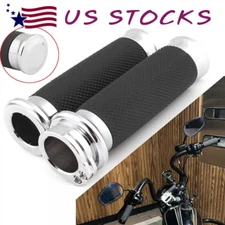 Motorcycle Handlebar Hand Grips Custom For Harley Road King Softail Sportster 1"