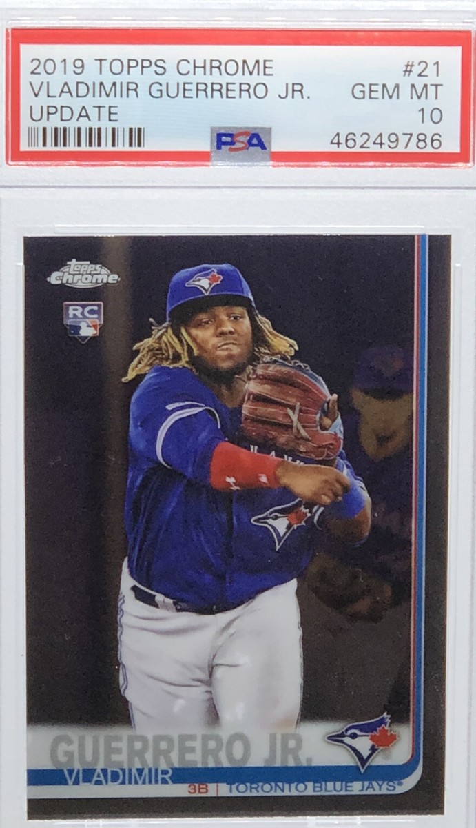 💥VLADIMIR GUERRERO JR 2019💥TOPPS CHROME ROOKIE CARD💥BLUE JAYS