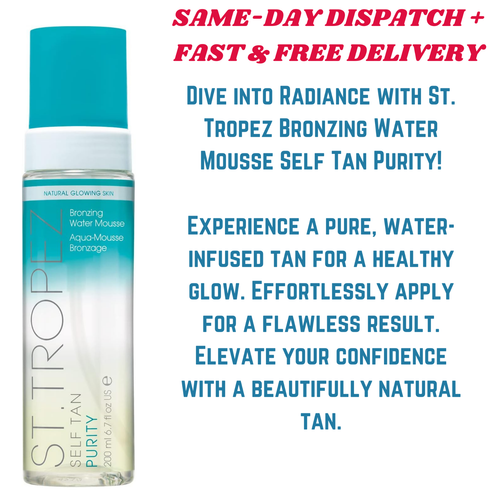 ST TROPEZ SELF TAN PURITY BRONZING WATER MOUSSE 200ml. NEW