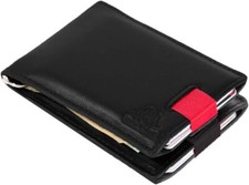 RFID Blocking Credit Card and Money Clip Leather Front Pocket Wallets