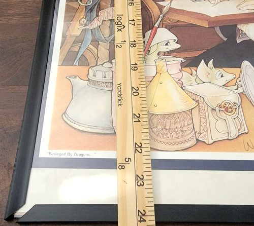 Pocket Dragons Real Musgrave Poster signiert "Von Drachen belagert" - Bild 4 von 6