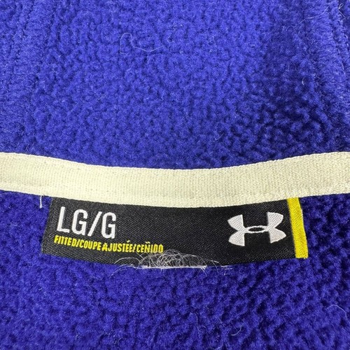 Under Armour Hoodie Women's Large Fitted Fleece Full Zip Cold Gear Tech Gamut - Picture 5 of 9