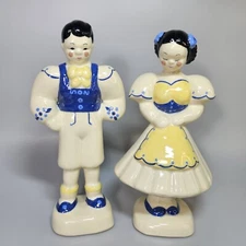 Kay Finch Peasant Boy Girl Pair Figurines 113 117 California Pottery Ceramics