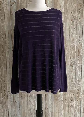 Eileen Fisher Size Small Dark Purple 