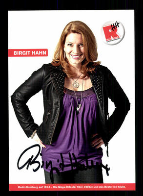 Birgit Hahn autograph card original signed # BC 99849