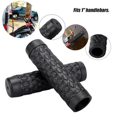 1" Hand Grips Black Torker Fit For Harley Bobber Chopper Dyna Sportster Touring