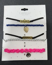 Capelli New York Girl's Set Of 5 Squad Goals Bracelets 2-Pack 1684