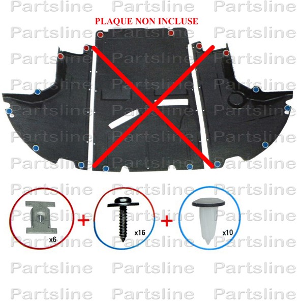 Schraubensatz Aus Festsetzung Schutz Unter Motor Nuckel FüR Jumper Ducato Boxer-image