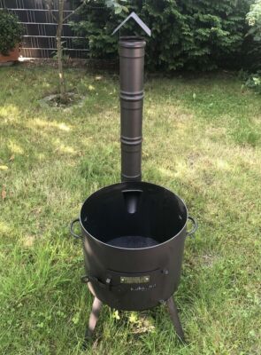 Utschak (34 cm) für Kasan 8 12 L Казан Учак Ofen Kazan mit ROHR 2 mm 
