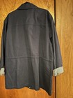 Denim & Co. Navy Cotton Jacket With Gingham Lining, Size Large — photo 3