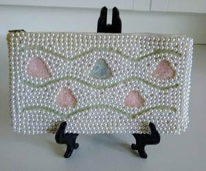 small white clutch purse
