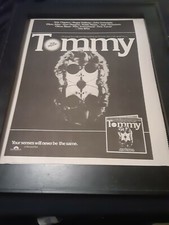 The Who Tommy Rare Original Soundtrack Promo Poster Ad Framed!