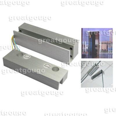 Electric Drop Bolt Door Lock Strike for FRAMELESS GLASS DOOR Time delay