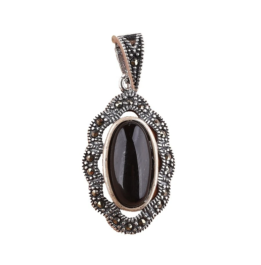 Onyx Black Metal Fashion Necklaces & Pendants