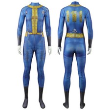 Fallout Vault Jumpsuit Cosplay 111 Bodysuit Costume Halloween Adult Kids Suit US