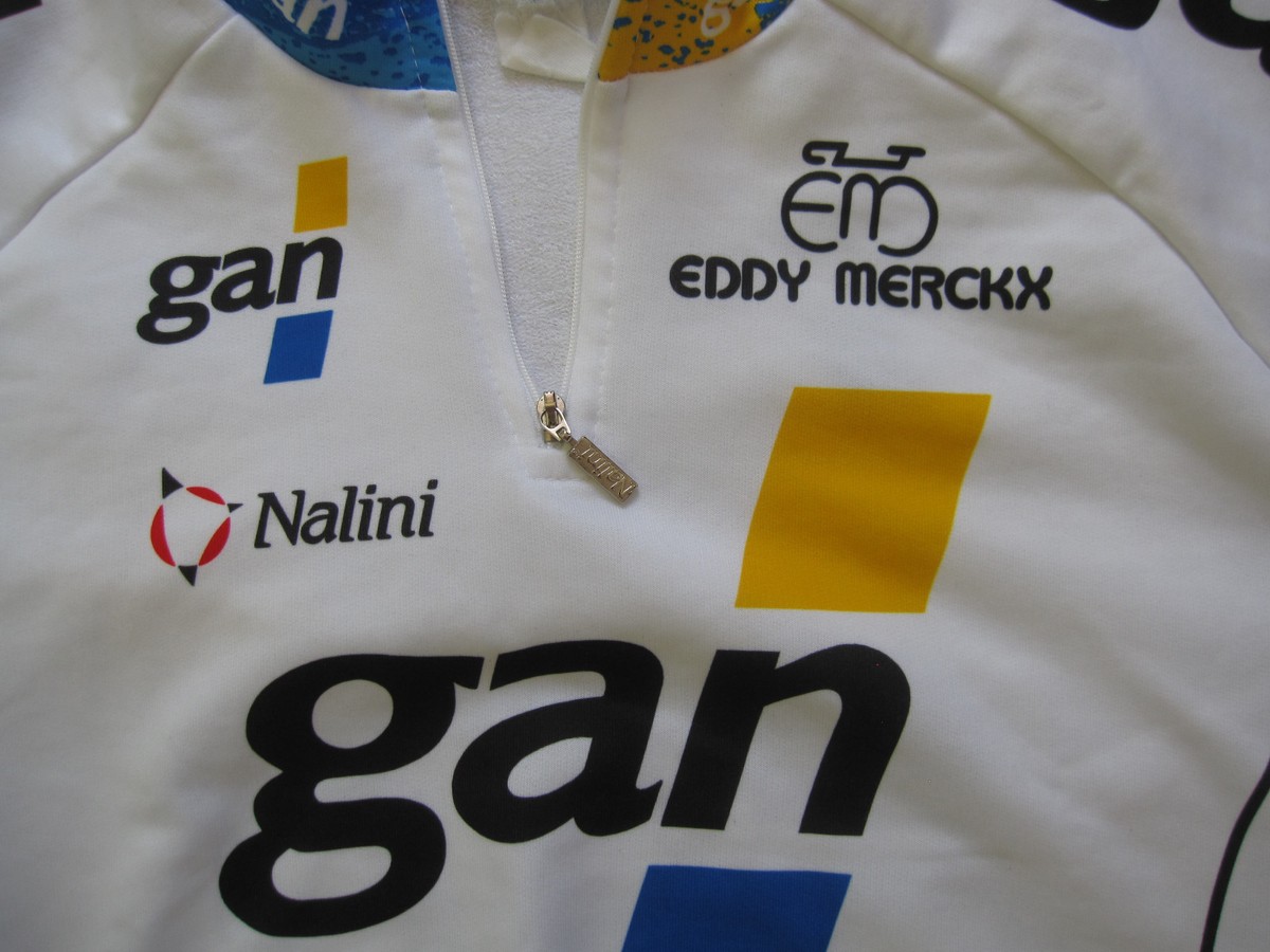 Maillot Cycliste Vintage Nalini - Gan France 1996 - Eddy Merckx - Taille 6/XXL