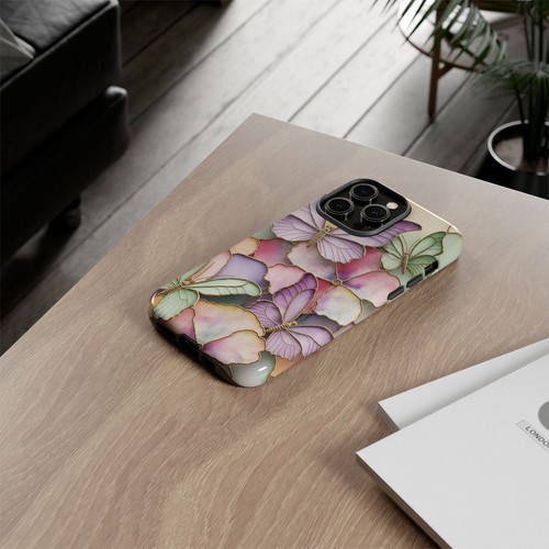 Pastel Butterfly Phone Case, Spring Floral Phone Cover, 3D Design | X72 - 第 89/272 張圖片